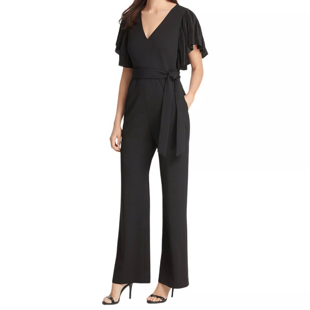 Eliza J Flutter Sleeve Jumpsuit